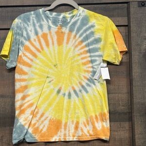 Tie-Dye T-Shirt in Yellow, Orange, and Blue Youth XL NWT